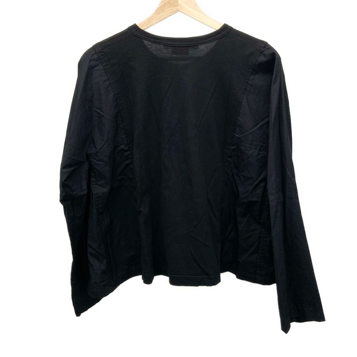 COMMEdesGARCONS コムデギャルソンコムデギャルソン 長袖カットソー サイズM レディース - 黒 クルーネック