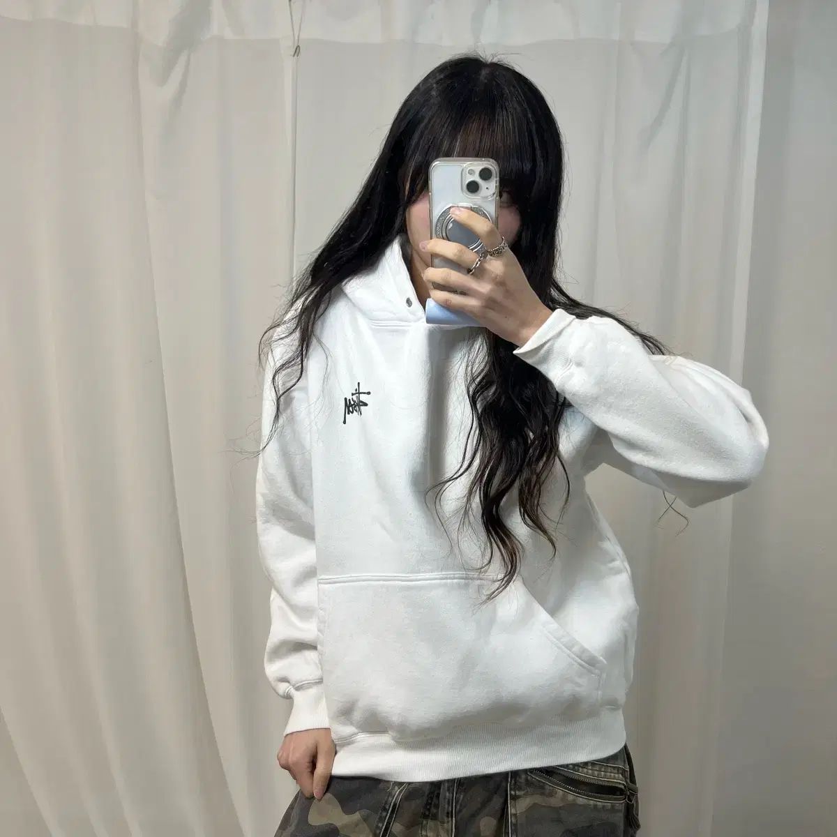 STUSSY ストックロゴ フーディ Tシャツ