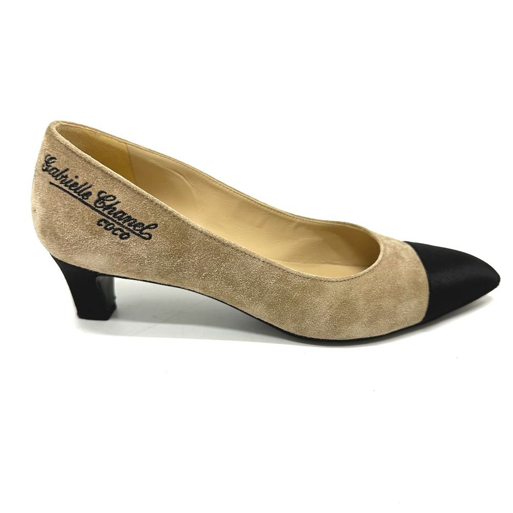 CHANEL シャネル パンプス ココマーク G33086 スエード ベージュ