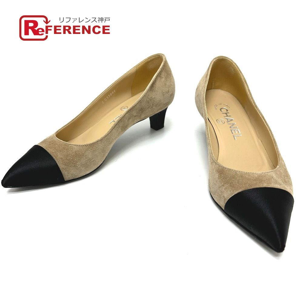 CHANEL シャネル パンプス ココマーク G33086 スエード ベージュ