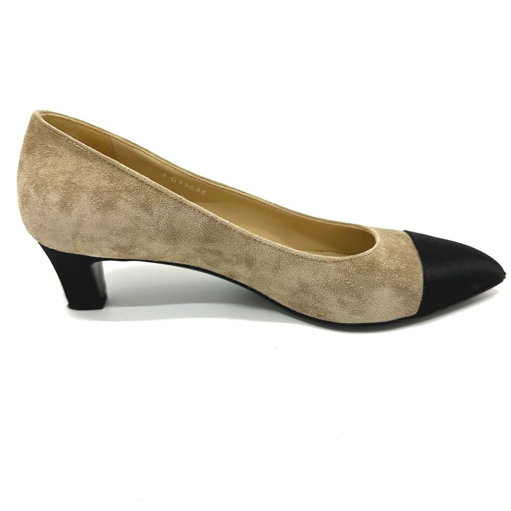 CHANEL シャネル パンプス ココマーク G33086 スエード ベージュ