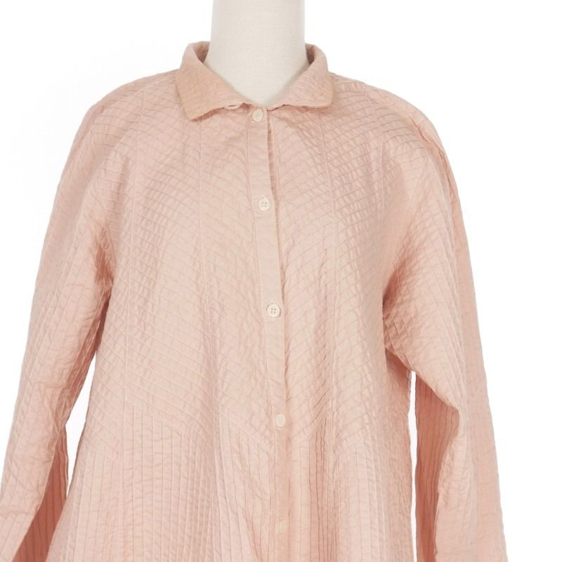 ヤッコマリカルド YACCO MARICARD ピンタックシャツ 長袖 1 ピンク