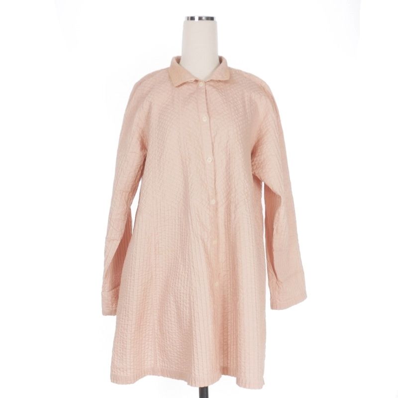 ヤッコマリカルド YACCO MARICARD ピンタックシャツ 長袖 1 ピンク