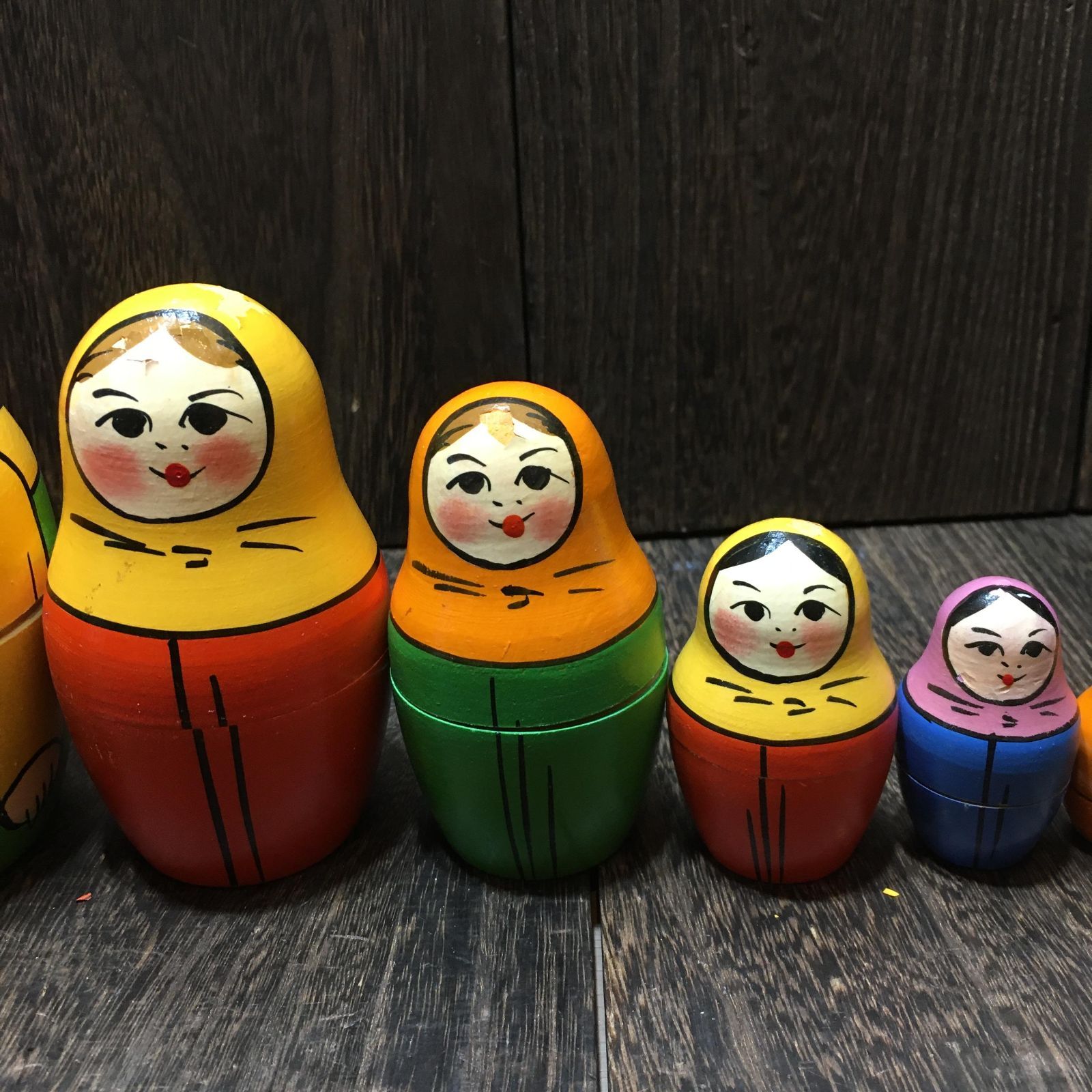 マトリョーシカ ロシア 民芸品 ソ連 マトリョーシカ人形 こけし 木製