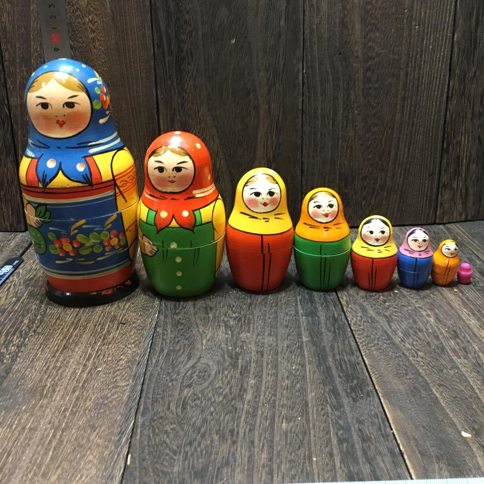 マトリョーシカ ロシア 民芸品 ソ連 マトリョーシカ人形 こけし 木製