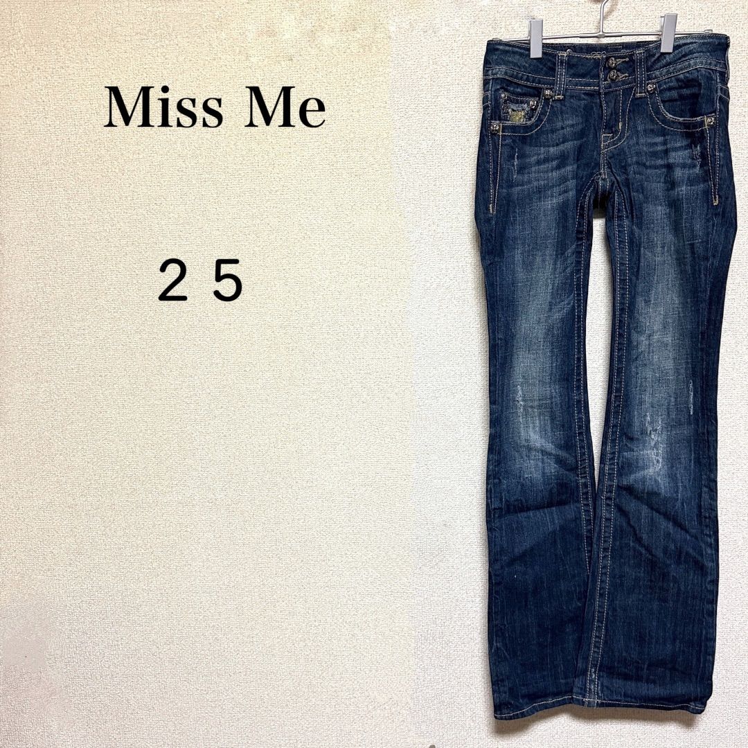 25】 missme ミスミー ローライズ フレアデニム ブーツカット - メルカリ