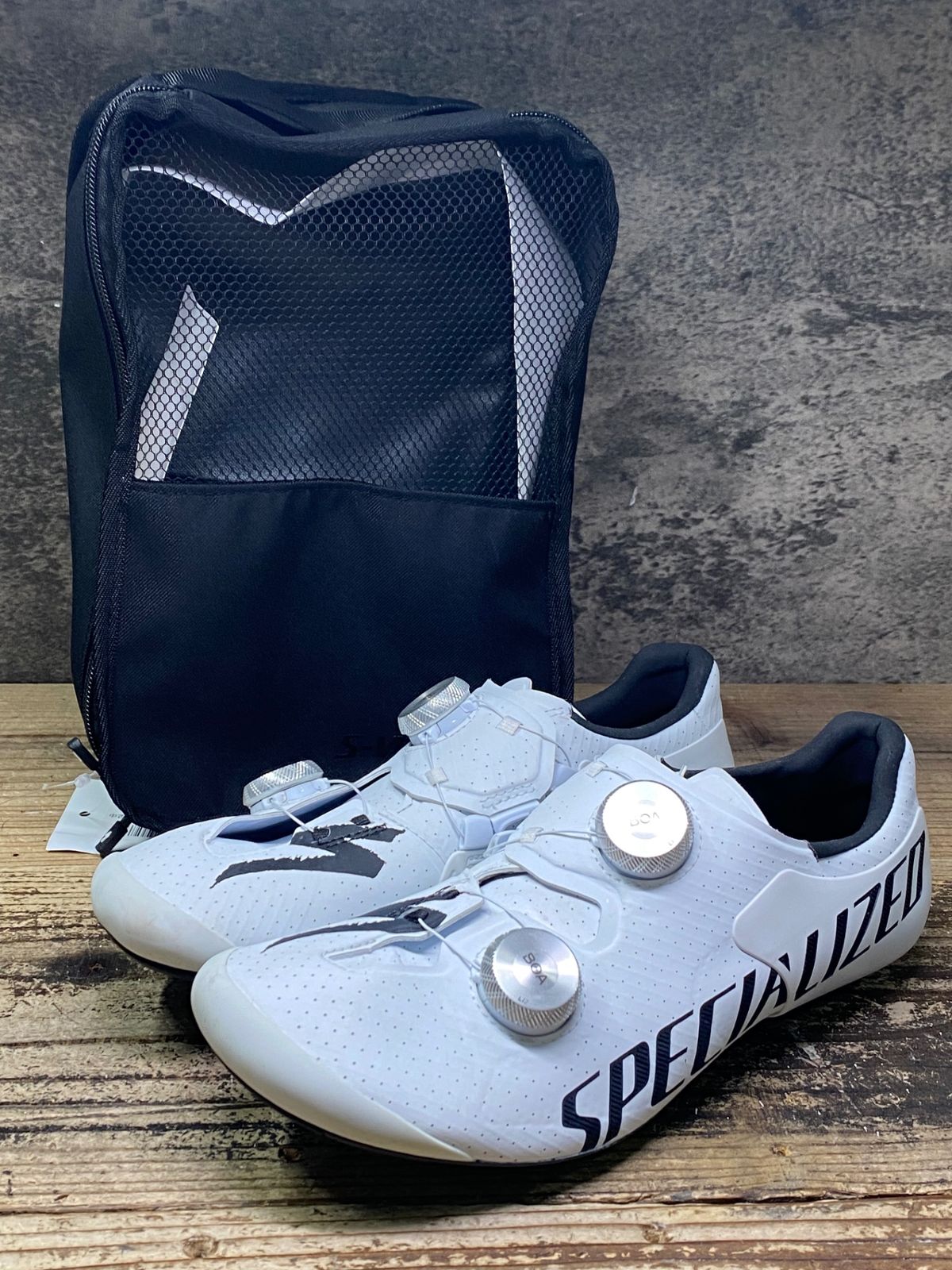 JM 408 スペシャライズド エスワークス S WORKS ARES 2 RD ビンディングシューズ TEAM 白 EU 38 5 SPD SL