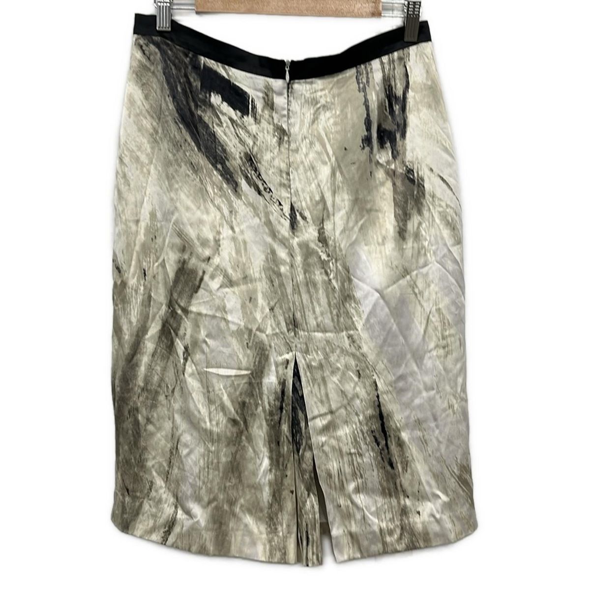 Max Mara マックスマーラ スカート サイズ44 L レディース - 黒×カーキ×マルチ ひざ丈