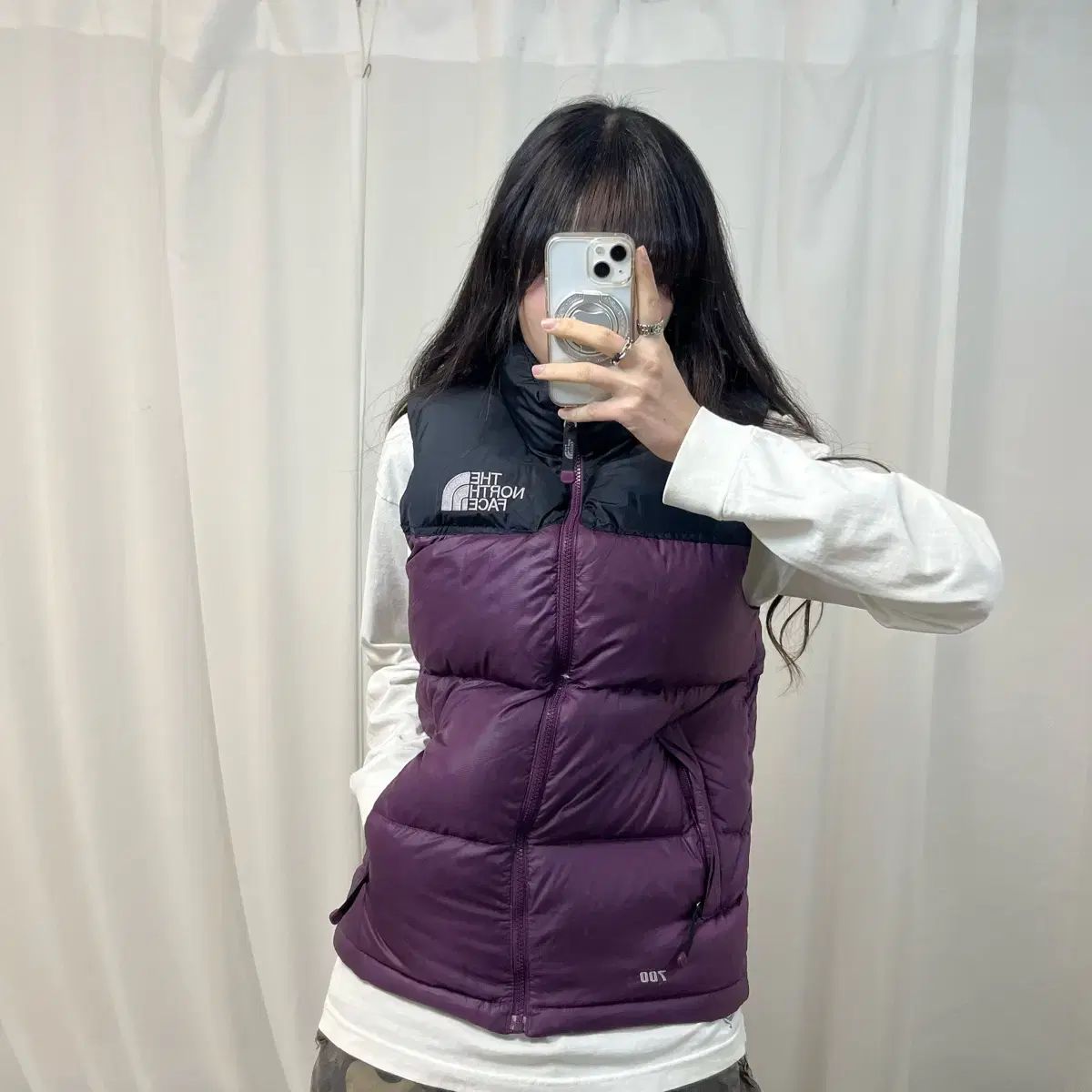 THE NORTH FACE パープル ヌプシ ダウンベスト