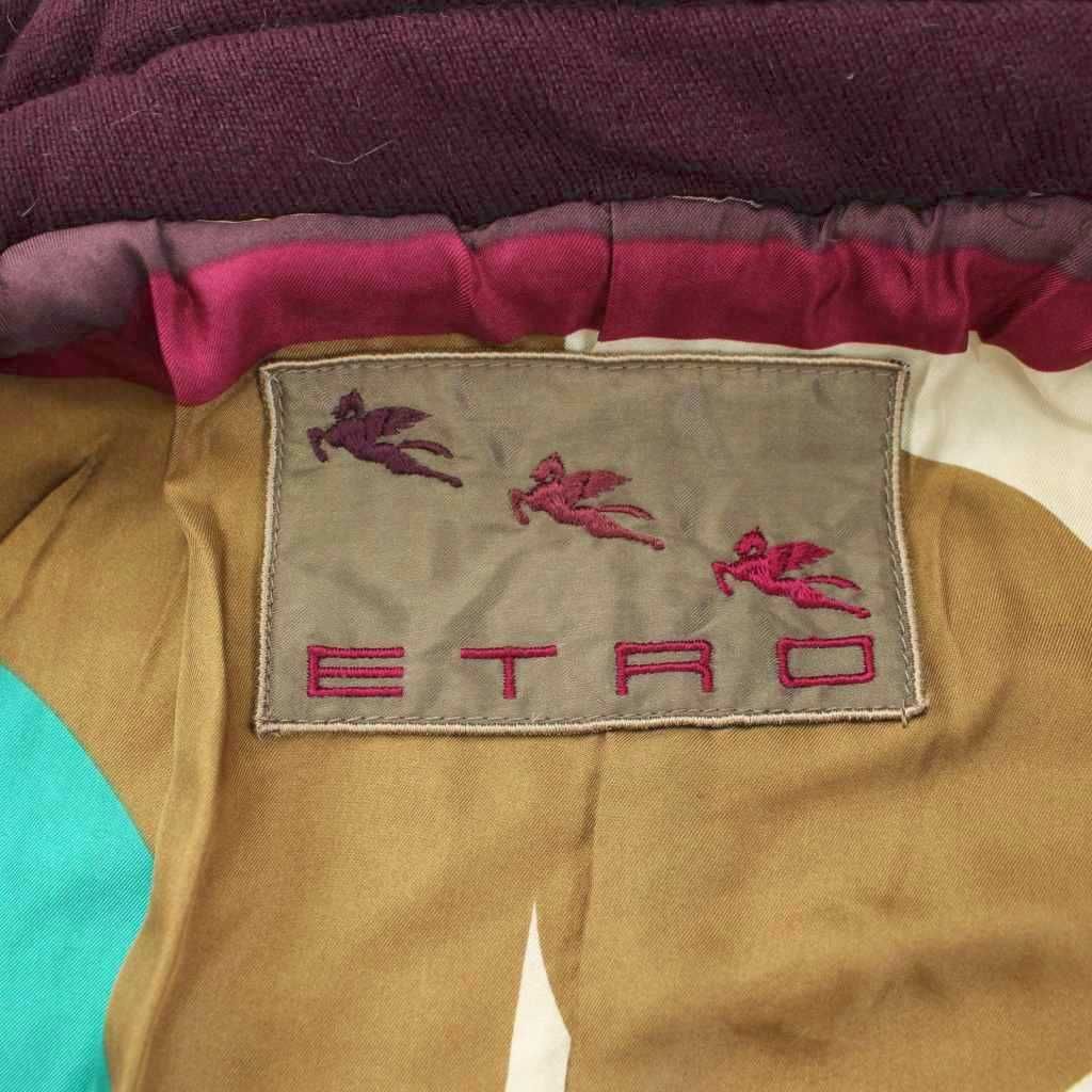 エトロ ETRO ジャケット ブルゾン スタンドカラー ジップアップ 裏地総