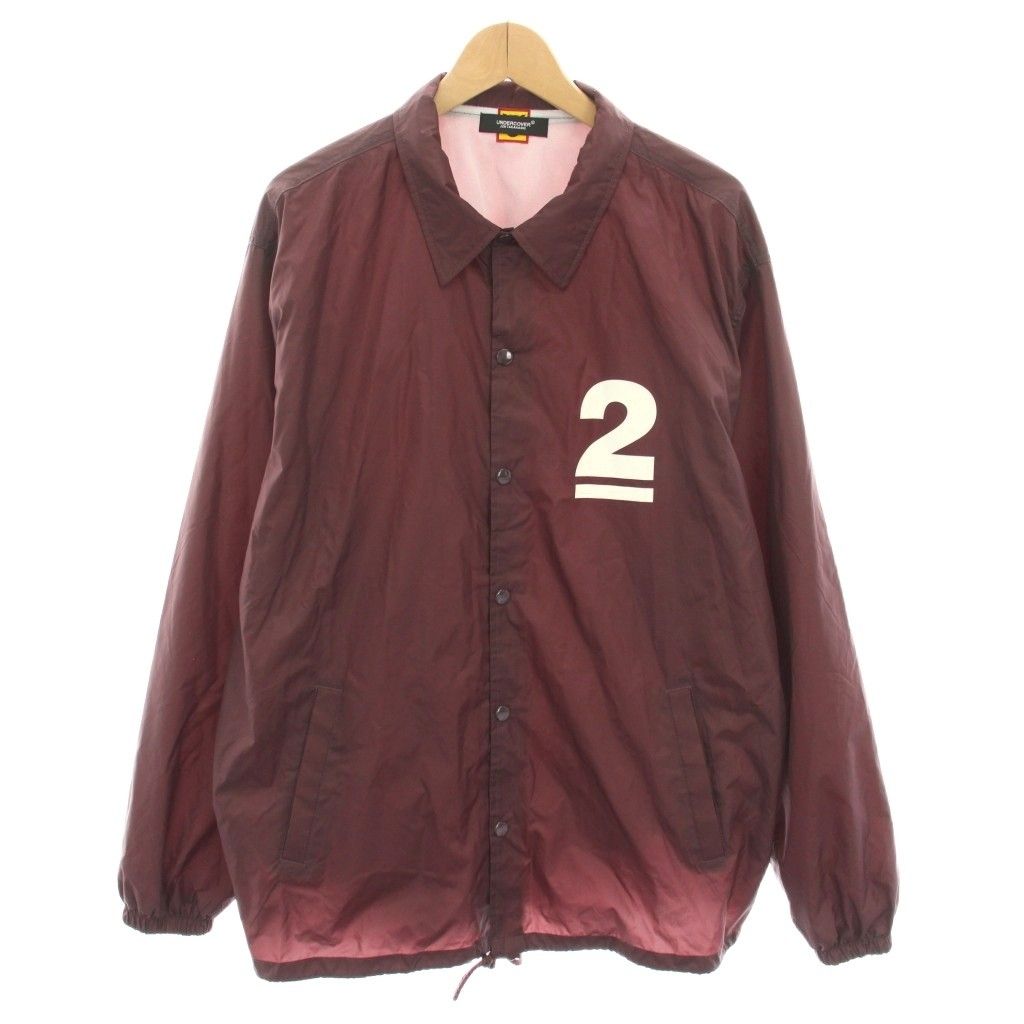 アンダーカバー ヒューマンメイド ラストオージーツーコーチジャケット LAST ORGY 2 COACH JACKET ブルゾン アウター プリント XL ボルドー YT