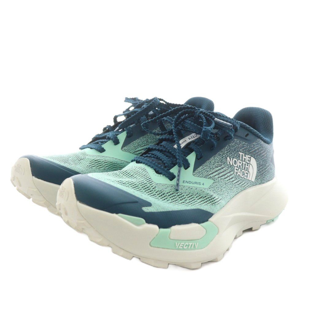 ザノースフェイス THE NORTH FACE ベクティブ エンデュリス 4 スニーカー シューズ 24.5 cm 緑 グリーン 白 ホワイト AN 58