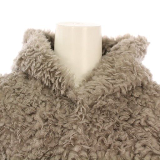 ヨリ yori プードルフードジレ ベスト フェイクファー ショート丈 ワン