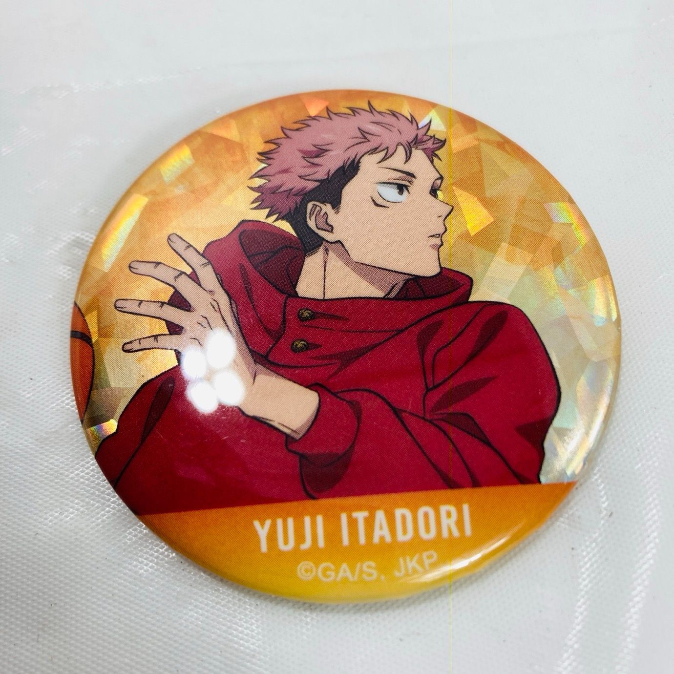 呪術廻戦 虎杖悠仁 バスケ ホログラム 缶バッジ - メルカリ