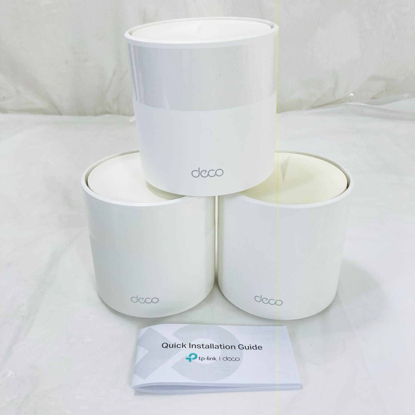 TP-Link Deco X 50 Wi-Fi 6 メッシュシステムWi-Fiシステム 通電