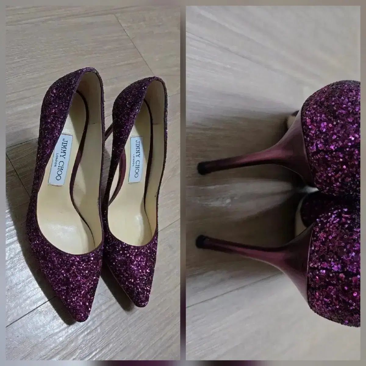 ジミーチュウ グリッター ハイヒール | 38 コンディション最高
