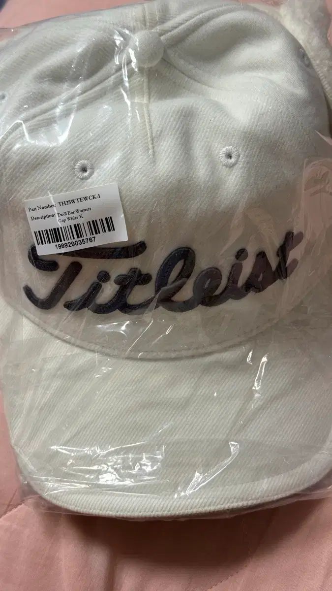 タイトリスト ツイル イヤーウォーマー キャップ 帽子 白