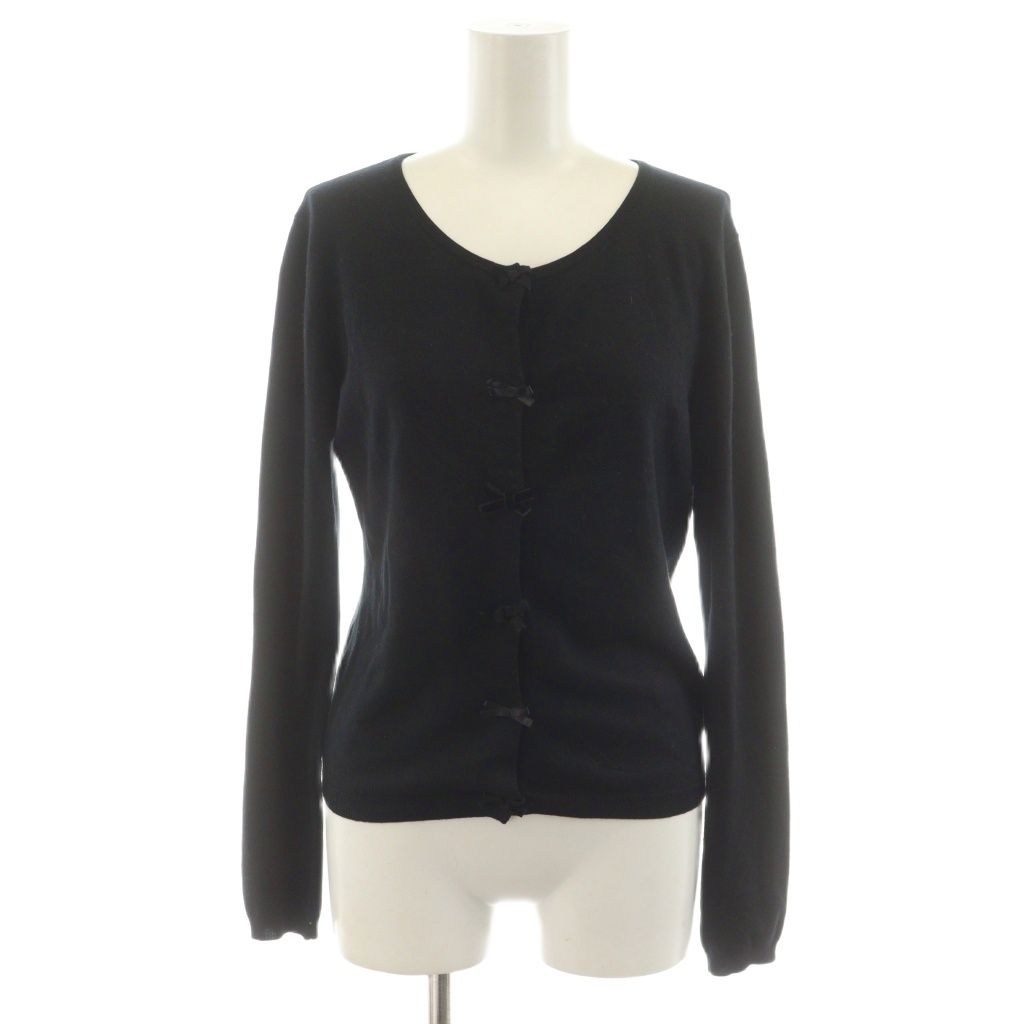 トッカ TOCCA ニットカーディガン 長袖 絹 シルク カシミヤ混 XS 黒