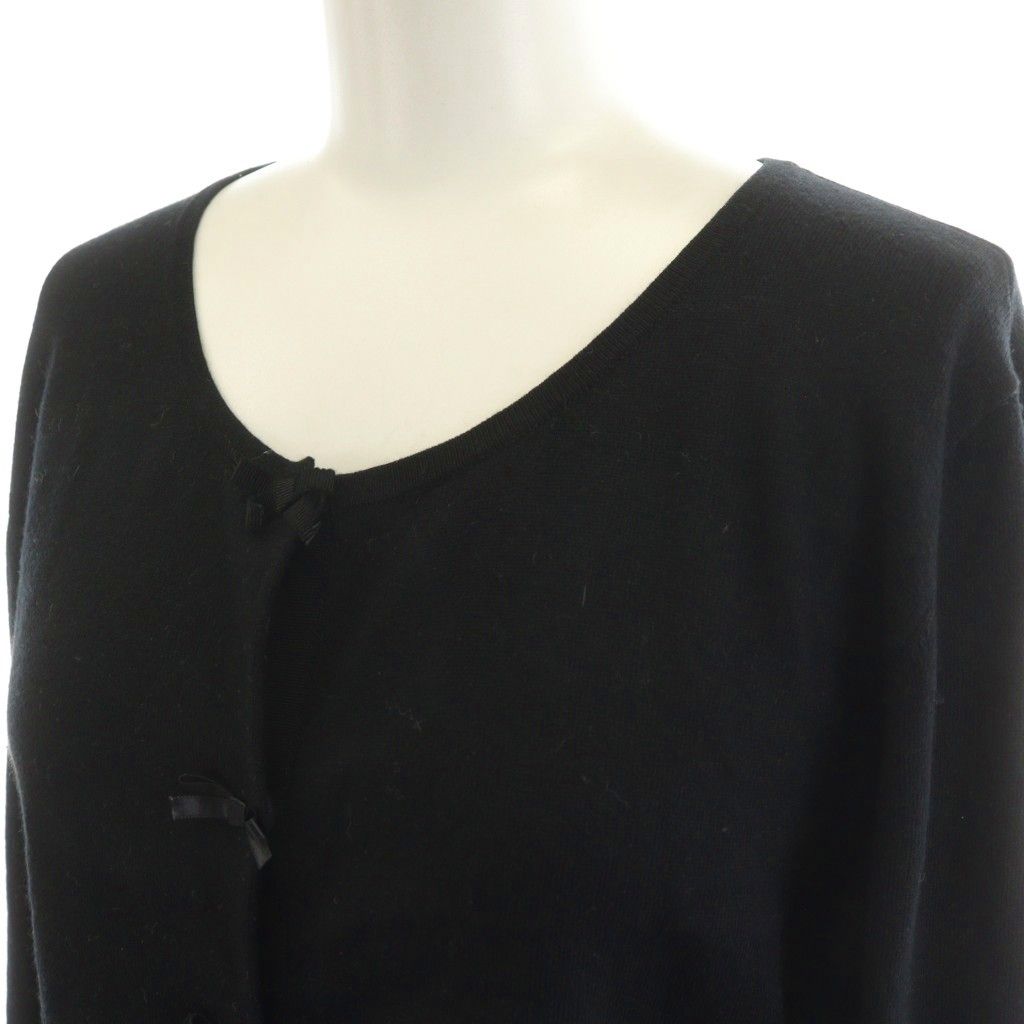 トッカ TOCCA ニットカーディガン 長袖 絹 シルク カシミヤ混 XS 黒