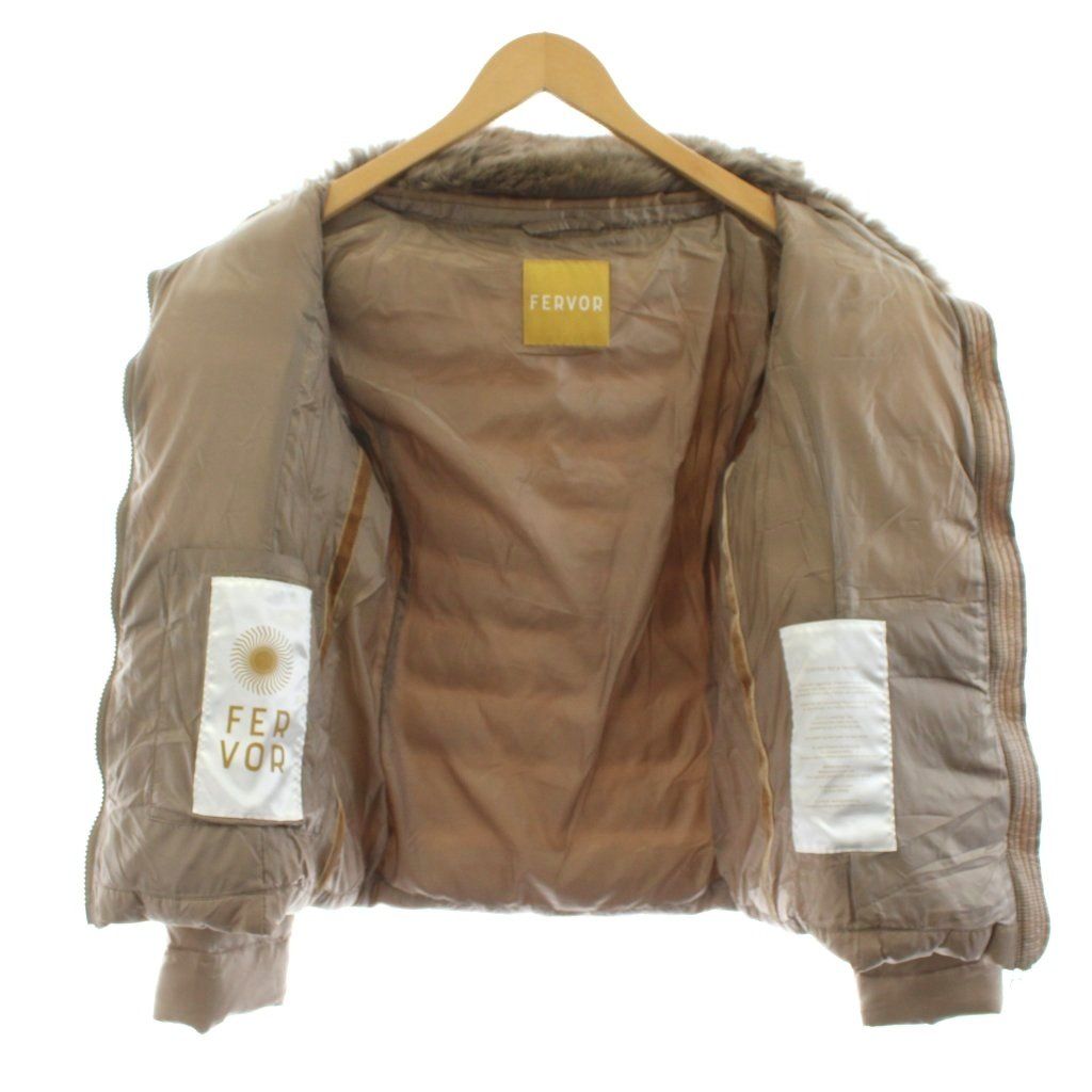 フェーバー FERVOR ダウンジャケット フォックスファー ジップアップ