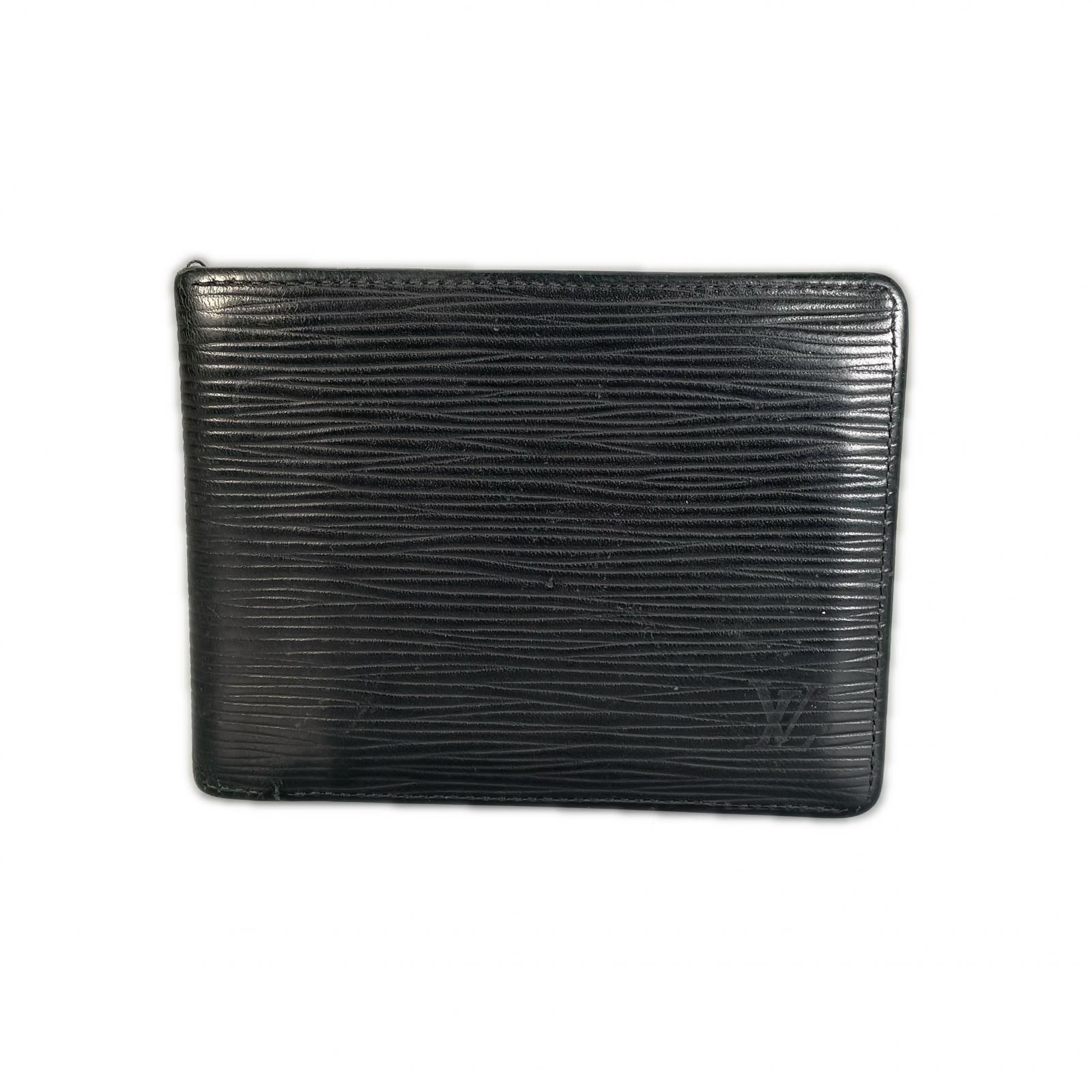 LOUIS VUITTON ルイ ヴィトン ポルトフォイユ ミュルティプル M 60662 二つ折り財布 エピレザー ブラック ユニセックス