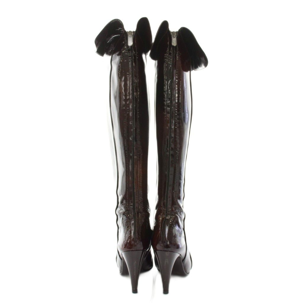 SALE中！！銀座カネマツ　ニーハイブーツ　21.5 銀座かねまつ GINZA Kanematsu ニーハイブーツ ロングブーツ エナメル