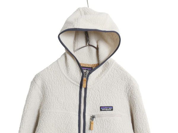 な ! パタゴニア レトロ パイル フーディ ジャケット レディース S 19年製 ボア フリース パーカー アウトドア フルジップ ブルゾン ジャンパー