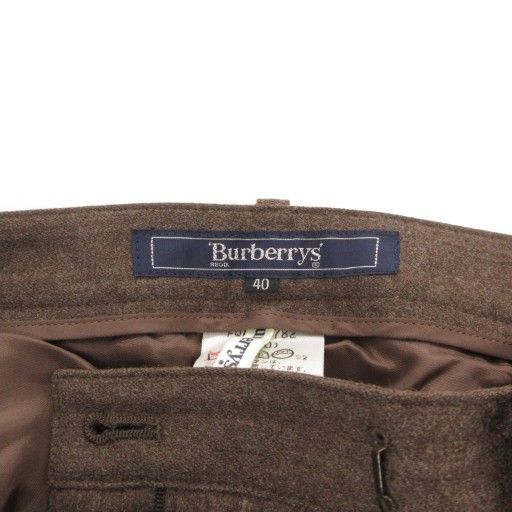 バーバリーズ Burberrys ヴィンテージ ウールスラックス パンツ 40