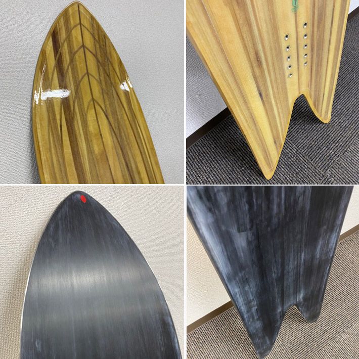 スノーボード 使用状態 A ゲンテンスティック BIG FISH OUTLINE CORE 163 パウダーボード バックカントリー