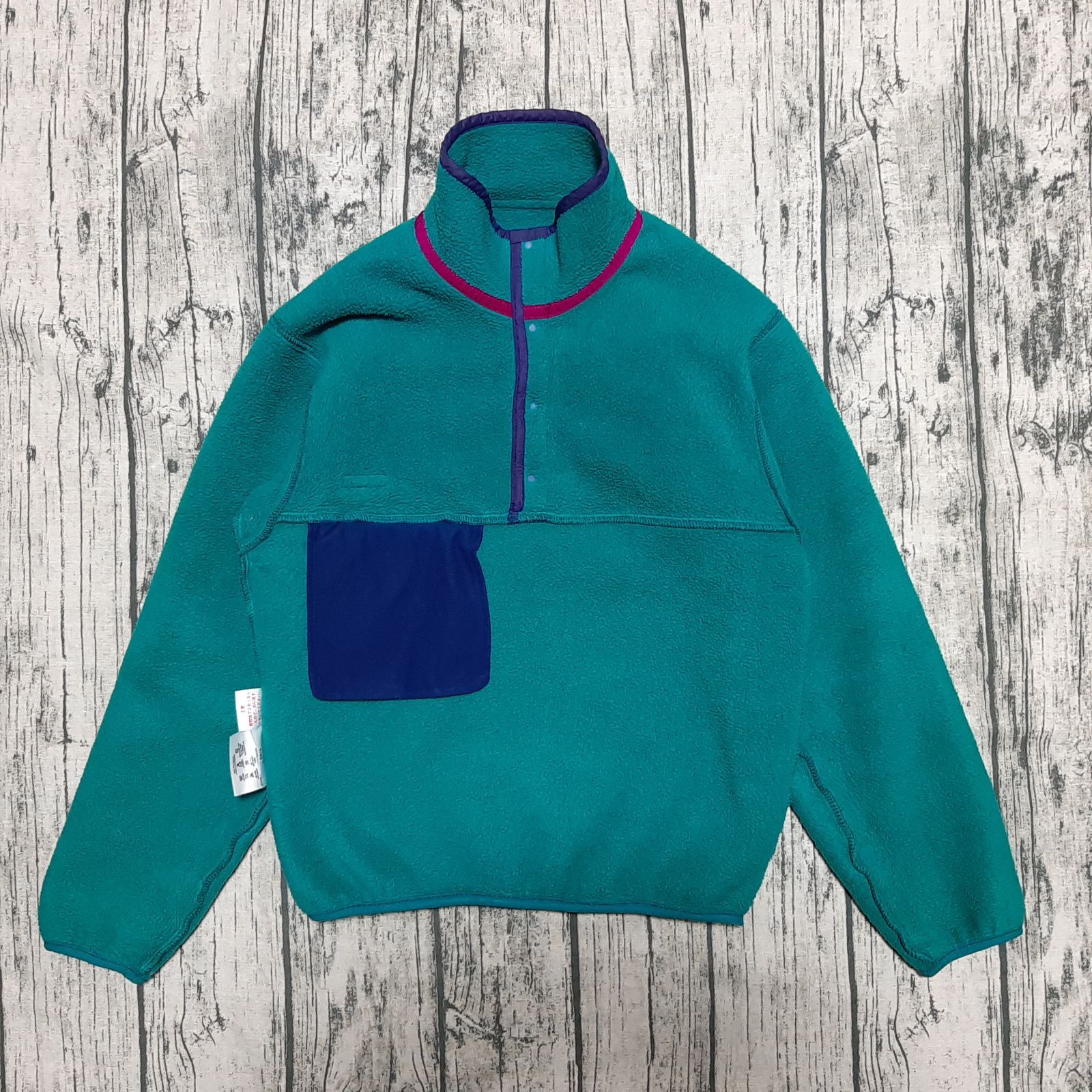 size XS】90年モデル USA製 パタゴニア シンチラスナップT フリース