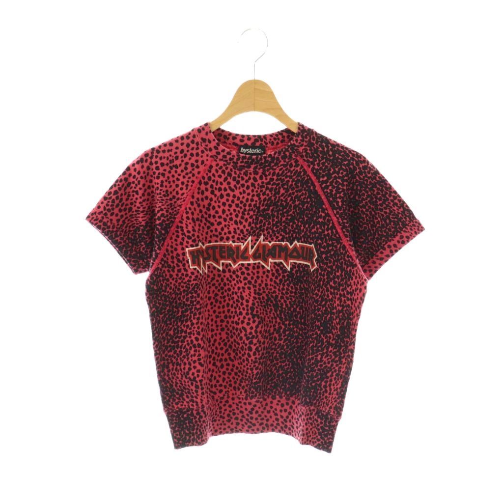 ヒステリックグラマー HYSTERIC GLAMOUR 総柄半袖スウェット F ピンク