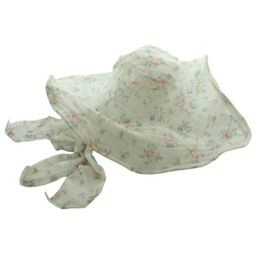 ナツミ オオサワ ニュー ユニフォーム フローラル キルト ハット Floral quilted wide brim hat 帽子 マルチ 白 ホワイト オレンジ A 133054 SS OS SH