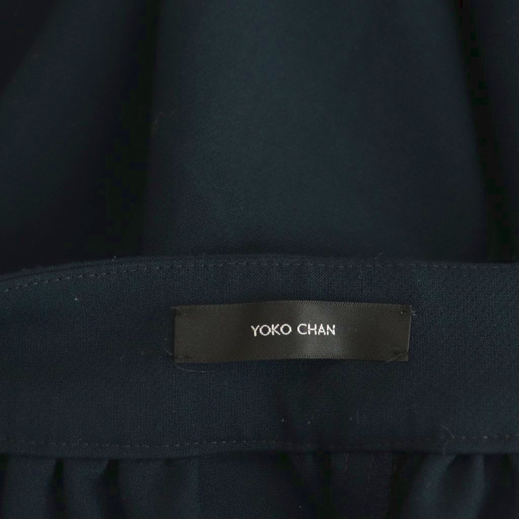 ヨーコチャン YOKO CHAN ハイウエストギャザーパンツ テーパード 36