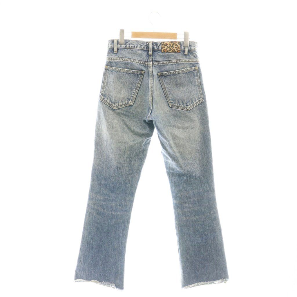 ウィムガゼット Whim Gazette センタープレスセミフレアデニム パンツ