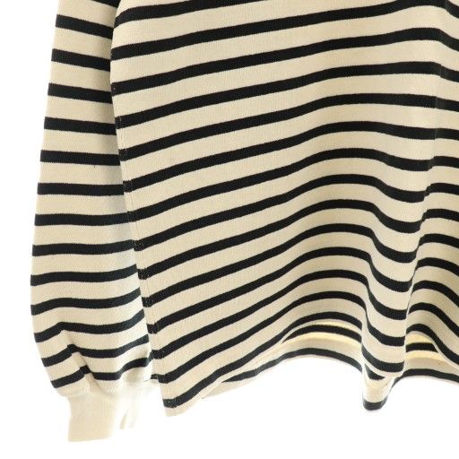 レミレリーフ REMI RELIEF Border L|S T Shirt ボーダー カットソー Tシャツ 長袖 コットン F 生成り 黒 |NR OS SH ベーシック服 長袖 