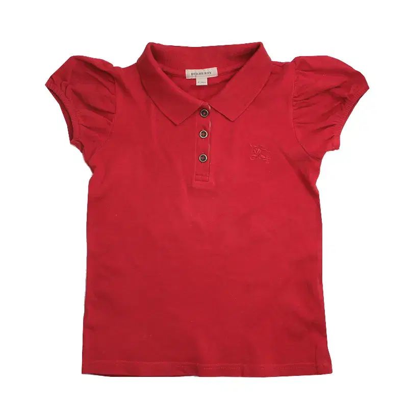 バーバリー キッズ マルーン ピケ シャツ 6歳