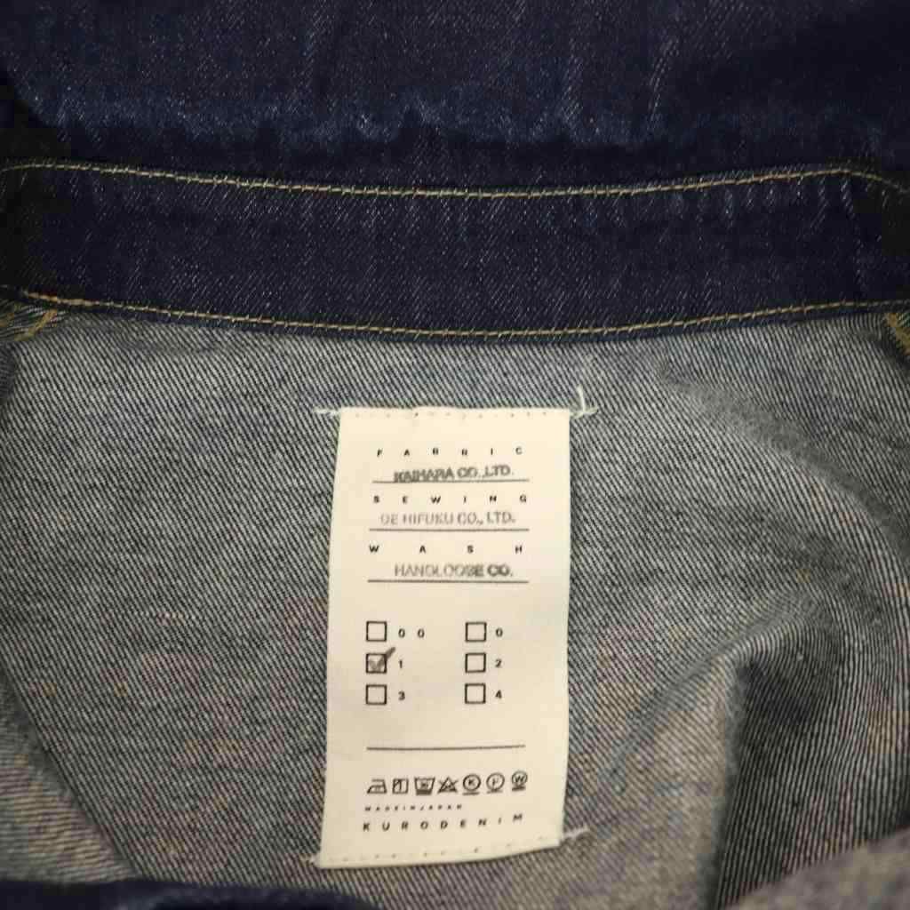 クロ KURO 23AW IENA別注 クロップドデニムシャツ 1 ネイビー /DF □OS