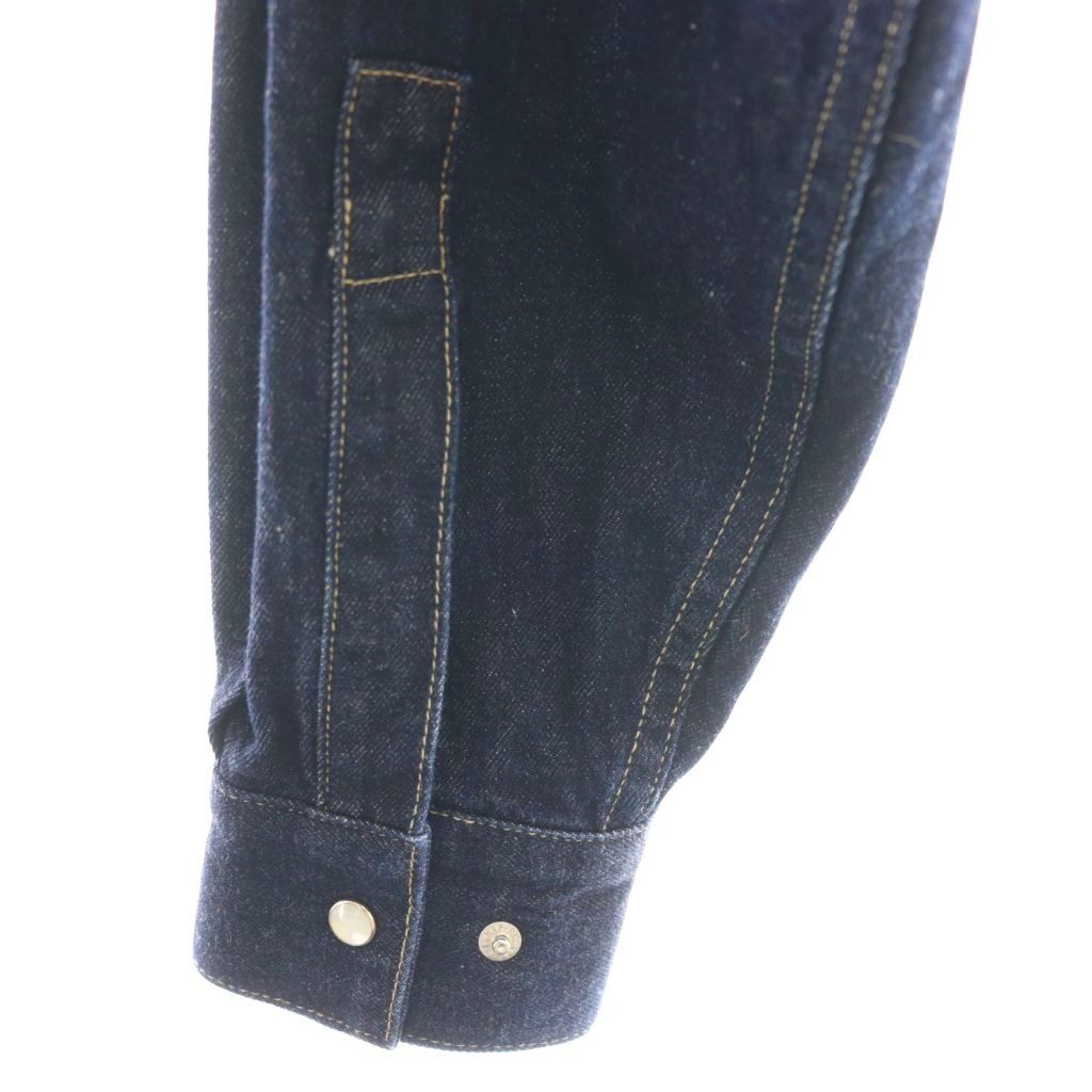 クロ KURO 23AW IENA別注 クロップドデニムシャツ 1 ネイビー /DF □OS