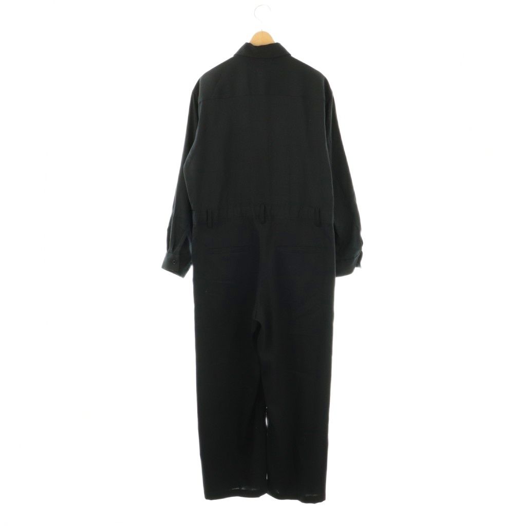 フレームワーク Framework 24 AW ウールMIXネイビーオールインワン パンツ 長袖 ネイビー |HK OS