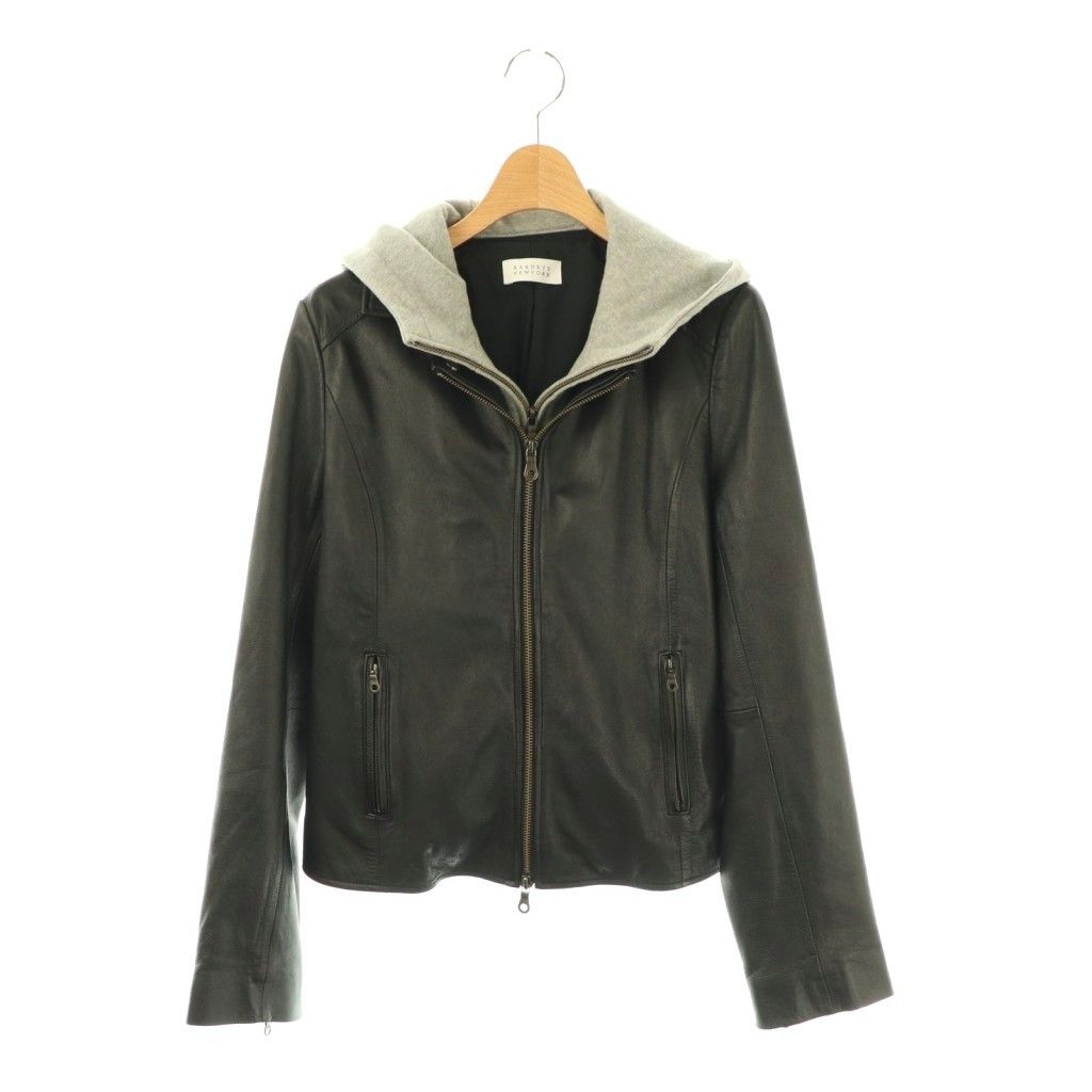 美品 2way Lサイズ バーニーズニューヨーク ライダース ジャケット 羊革 バーニーズニューヨーク BARNEYS NEW YORK ラムレザー 2way ライダース