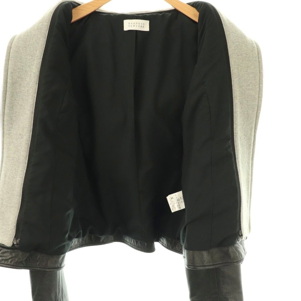 バーニーズニューヨーク BARNEYS NEW YORK ラムレザー 2way ライダース