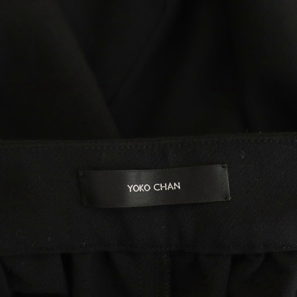 ヨーコチャン YOKO CHAN ハイウエストギャザーパンツ テーパード 36