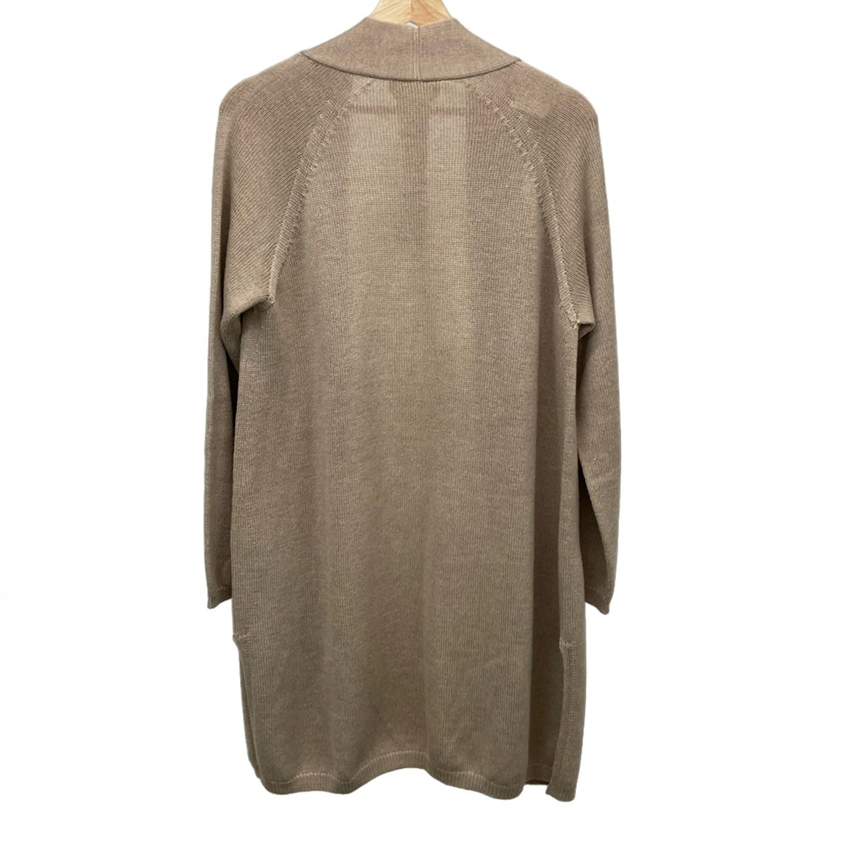 S Max Mara マックスマーラ カーディガン サイズL レディース - ベージュ 長袖|ロング丈