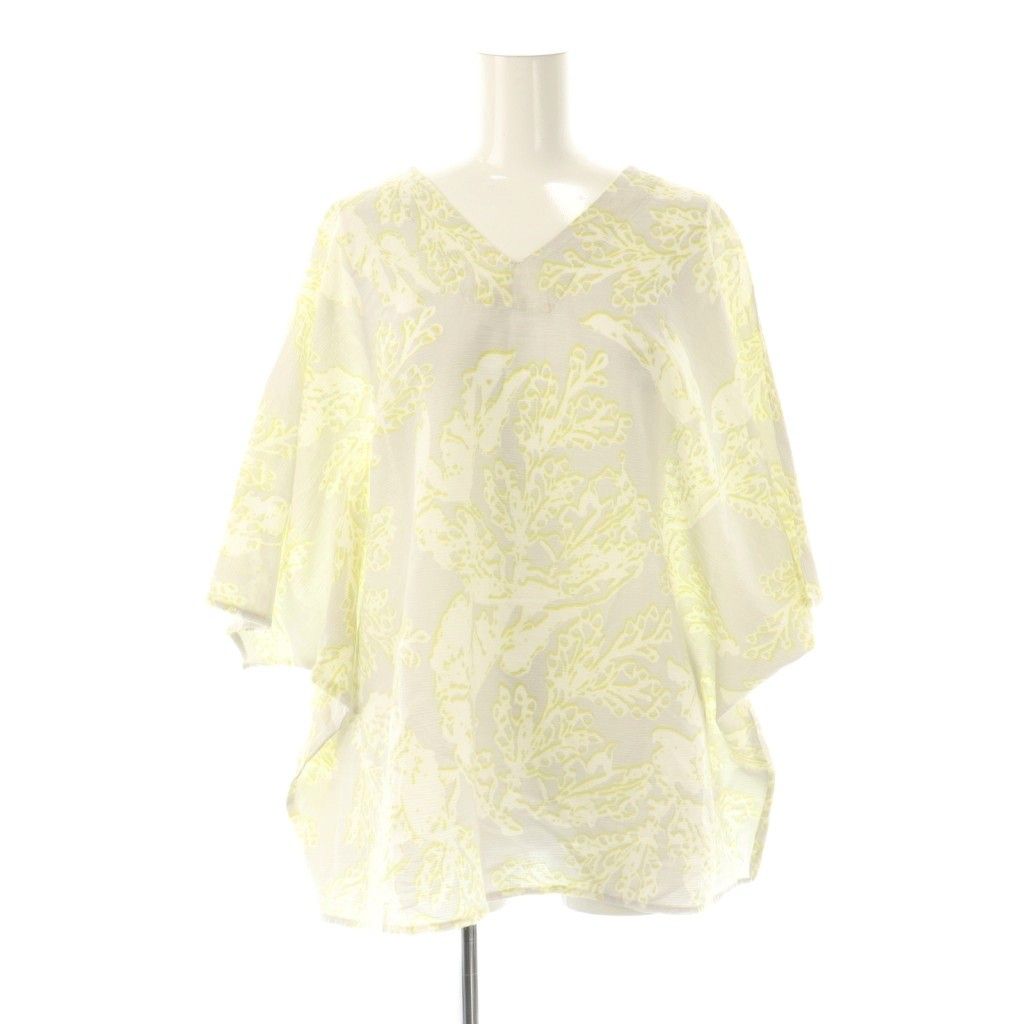 プランテーション plantation 24SS ドルマンスリーブブラウス 総柄 七