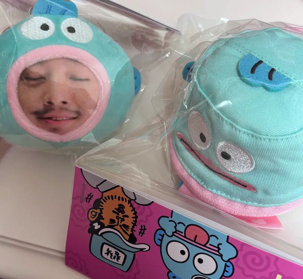 チンチャルメン ハンギョドン コラボ 音声ぬいぐるみ 帽子ポーチ