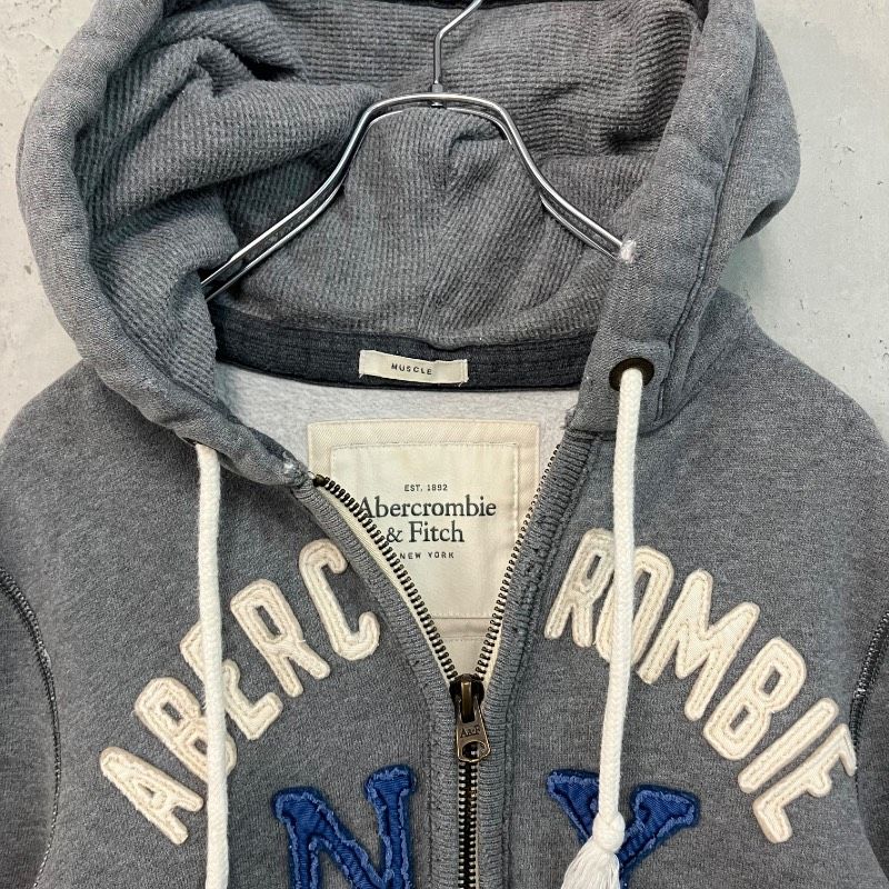 Abercrombie & Fitch アバクロ ヴィンテージ加工 ジップアップ