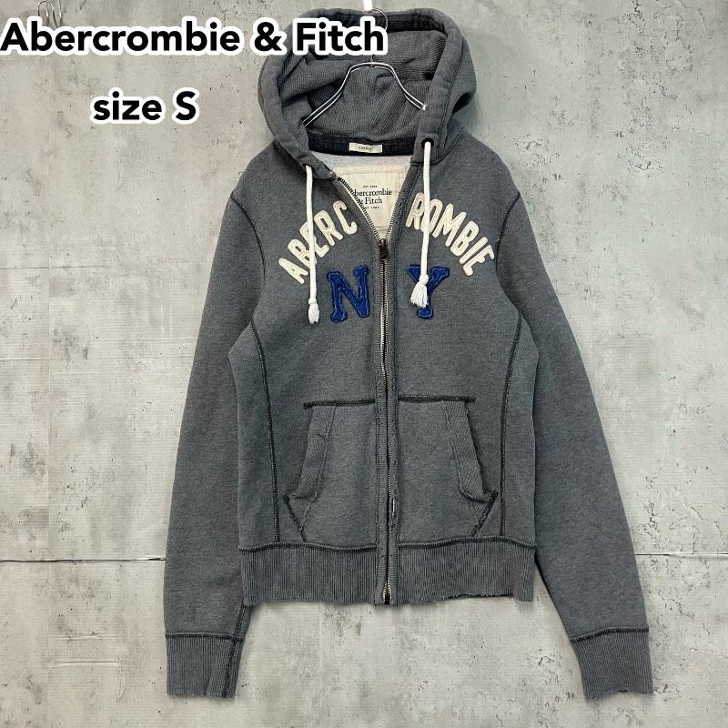 Abercrombie & Fitch アバクロ ヴィンテージ加工 ジップアップ