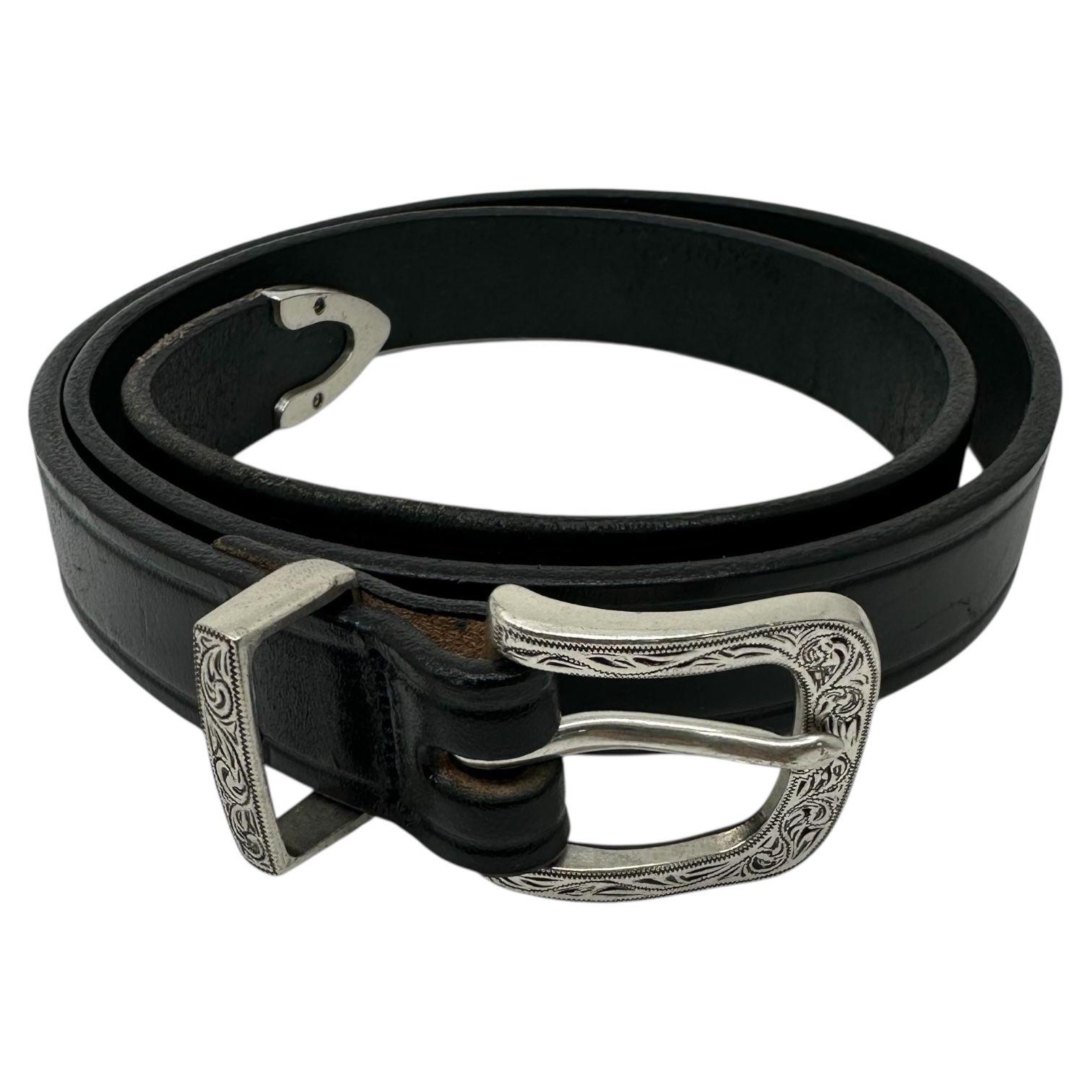 TORY LEATHER トリーレザー BEAMS 別注 1 inch Bit belt ウエスタン レザー ベルト 2919 34 ブラック