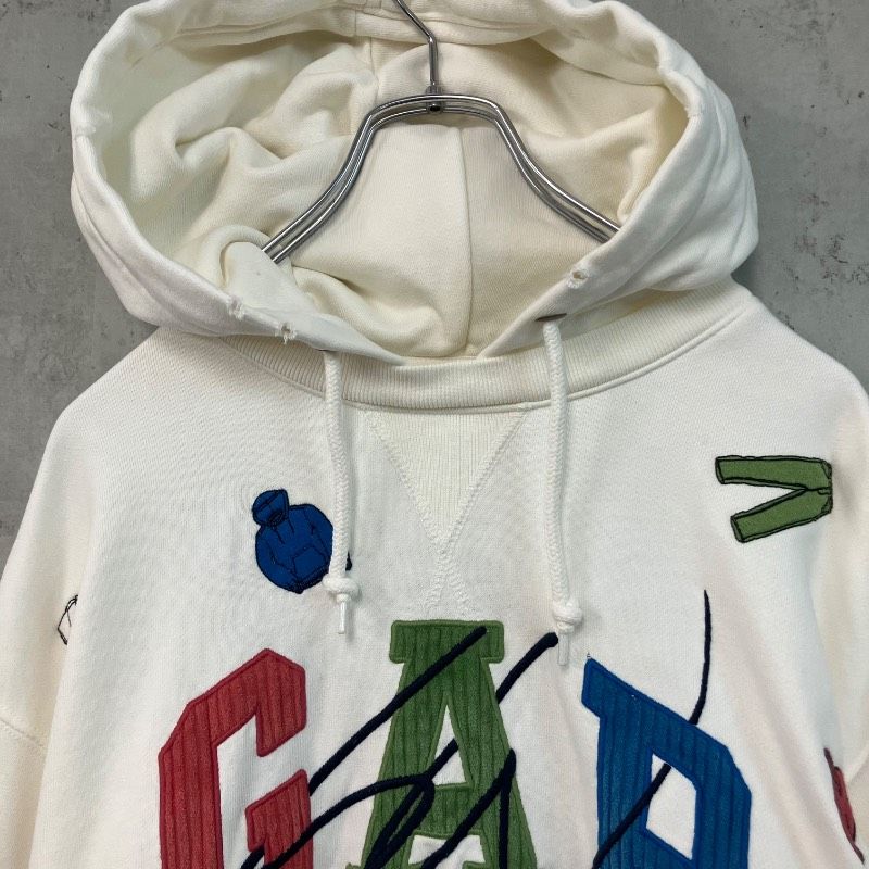 gap 新作 ロゴ 白 パーカー Jarmy 白 ジップパーカー GAP JAPAN SINCE 