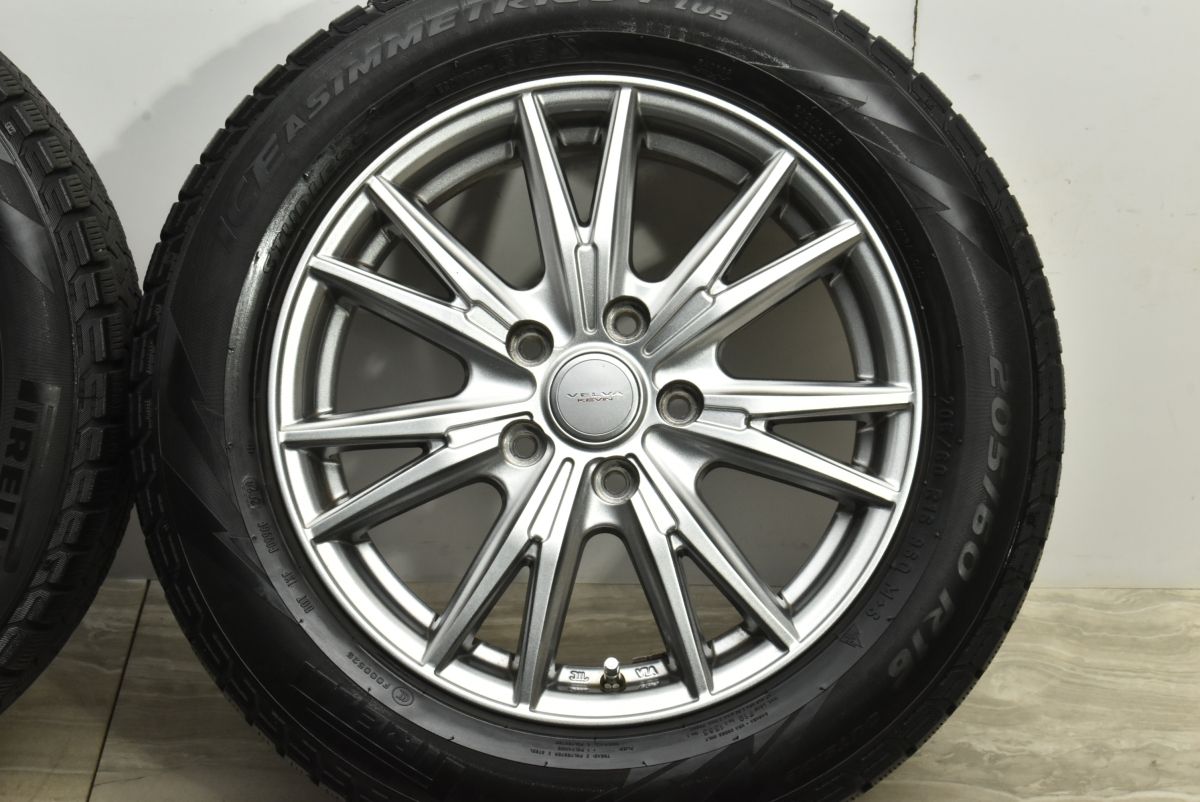 大特価】Weds VELVA 16in 6.5J +53 PCD114.3 ピレリ アイス